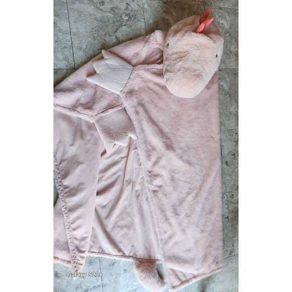 So cute! Dinosaur hooded plush blanket wrap for kids. Super soft. Pillowfort - Picture 14 of 14